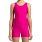 Speedo Boomstar Splice Legsuit for Girls (Color: Electric Pink/True Navy) - Best Price online Prokicksports.com
