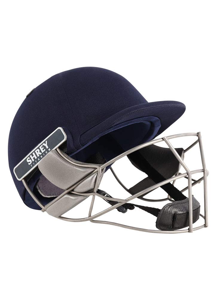 Shrey Pro Guard Air helmet with titanium visor H111, Navy - Best Price online Prokicksports.com
