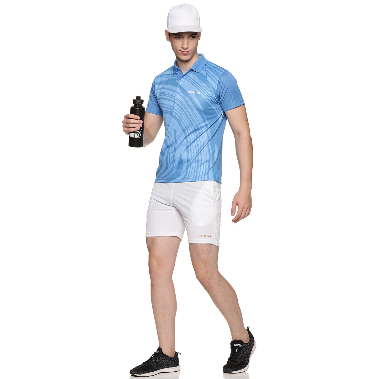 Prokick Sublimation Polo Neck Half Sleeves Badminton T-Shirt - Best Price online Prokicksports.com