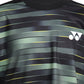Yonex Round Neck Badminton T-Shirt, Jet Black/Cyber Yellow - Best Price online Prokicksports.com