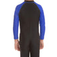 Speedo Color Block All in One Suit for Kids (Color: Black/Beautiful Blue) - Best Price online Prokicksports.com