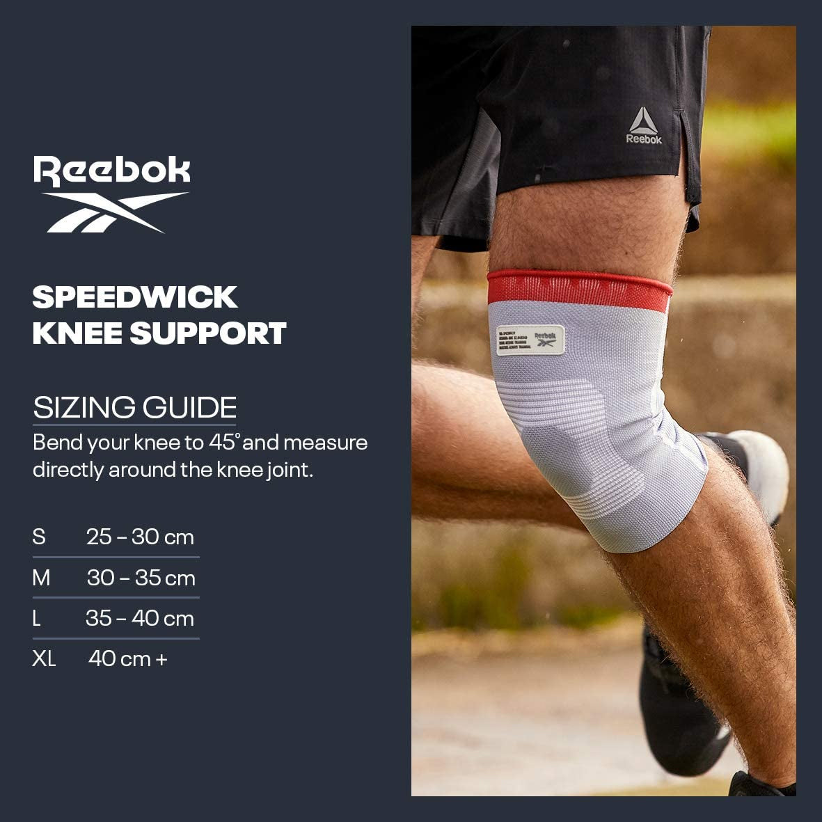 Reebok Black Striped Sports Tights