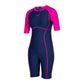 Speedo Essential Splice Kneesuit For Women (Navy - Electric Pink) - Best Price online Prokicksports.com