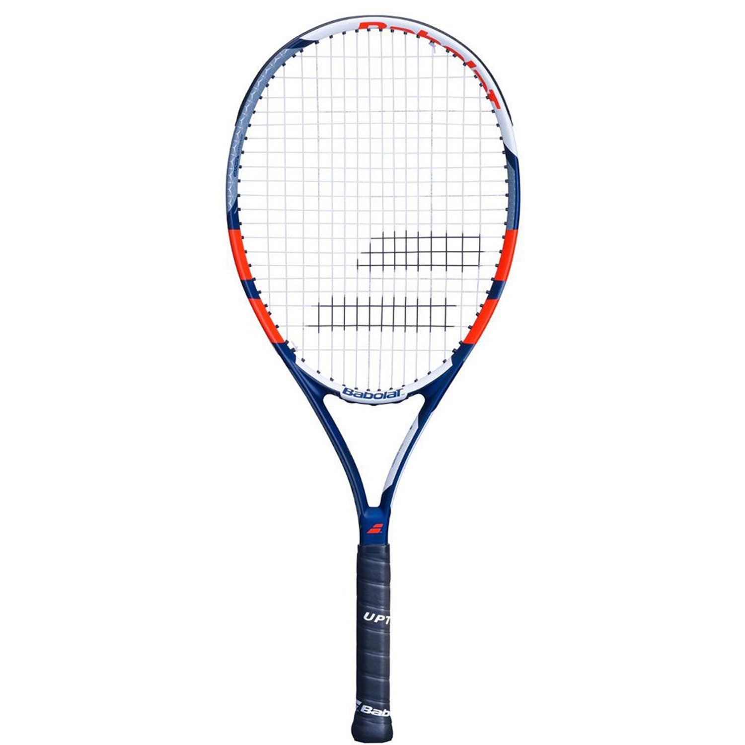 Babolat Pulsion 105 Strung Tennis Racquet - Grey/Red/Blue/White - Best Price online Prokicksports.com
