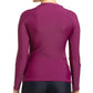 Speedo Long Sleeve Sun Top for Women (Color: Deep Plum/Electric Pink) - Best Price online Prokicksports.com