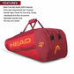 Head Core 9R Supercombi Tennis Kitbag - RED - Best Price online Prokicksports.com
