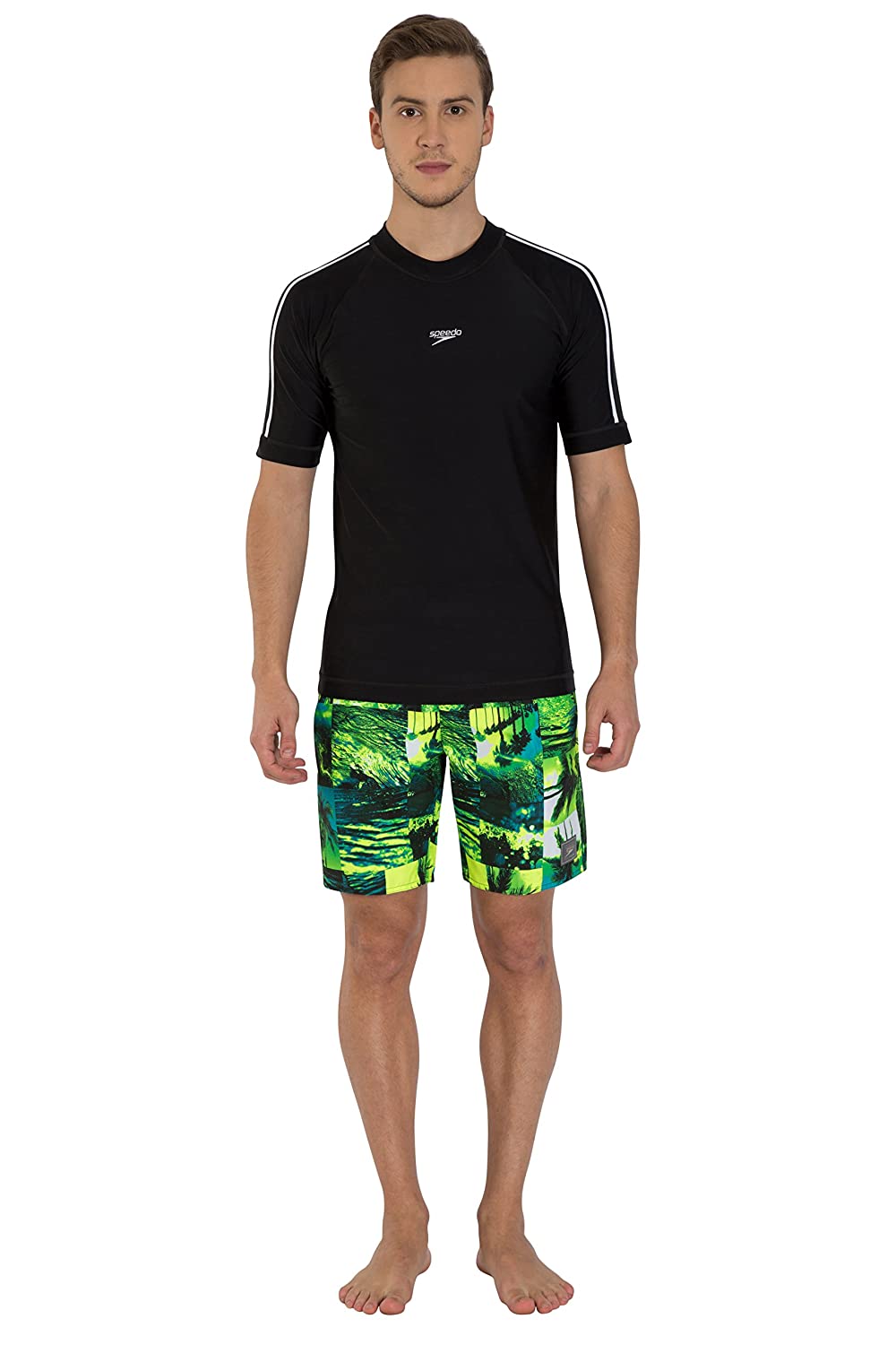 Speedo Male Swimwear Short Sleeve Suntop - Best Price online Prokicksports.com