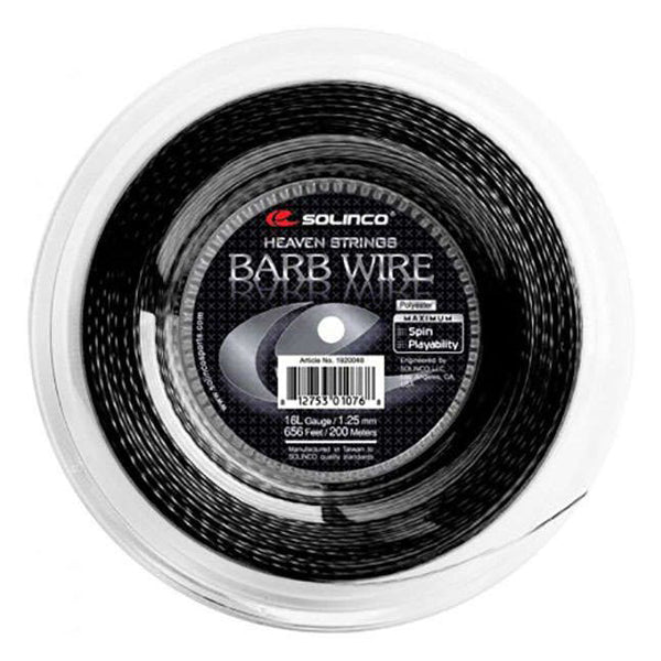 Solinco Barb Wire 200M Tennis String Reel, Black - Best Price online Prokicksports.com