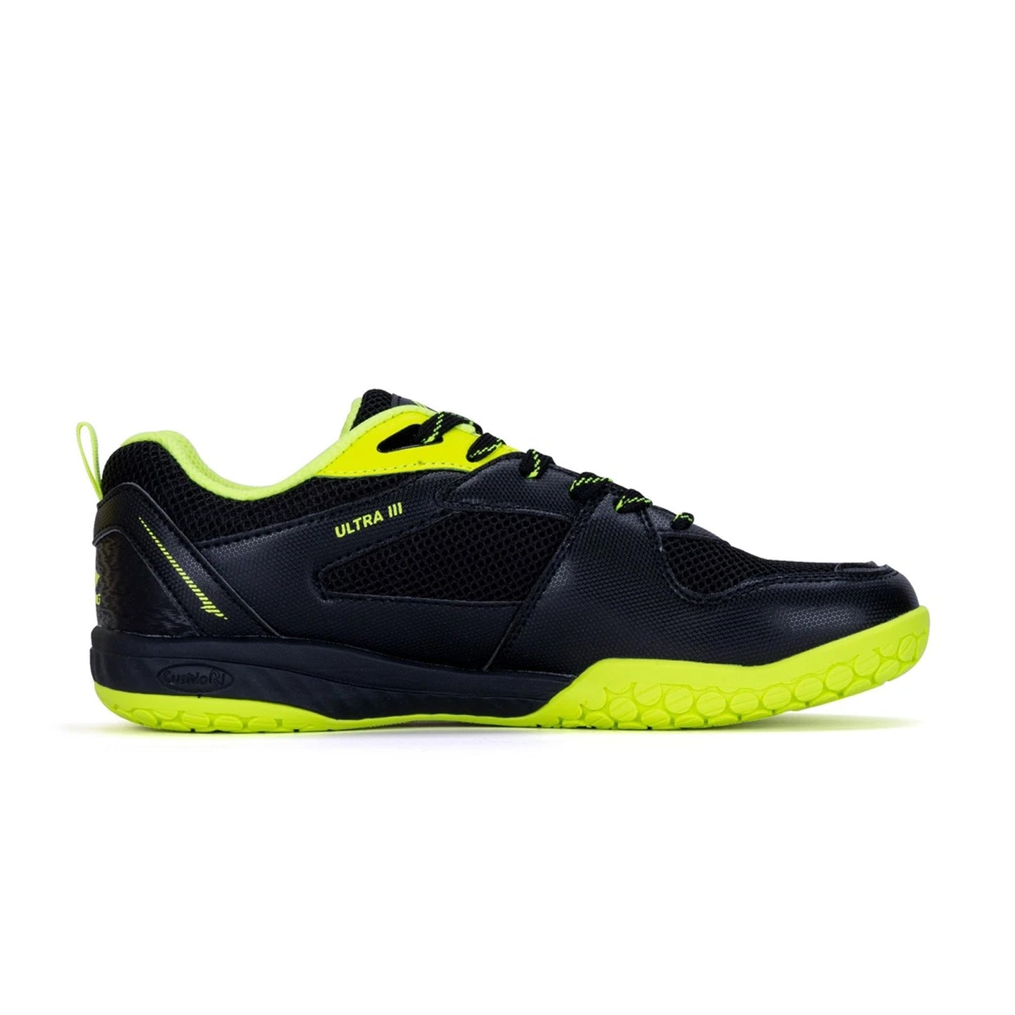 Li-Ning Ultra III Non Marking Badminton Shoe, Black/Lime - Best Price online Prokicksports.com