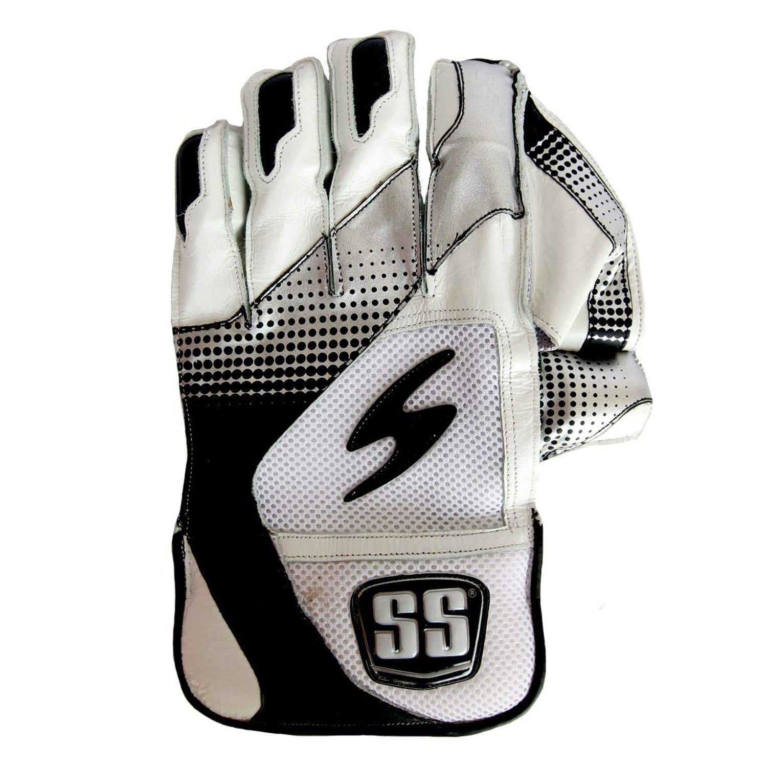 SS Platino Wicket Keeping Gloves , White/Black - Best Price online Prokicksports.com