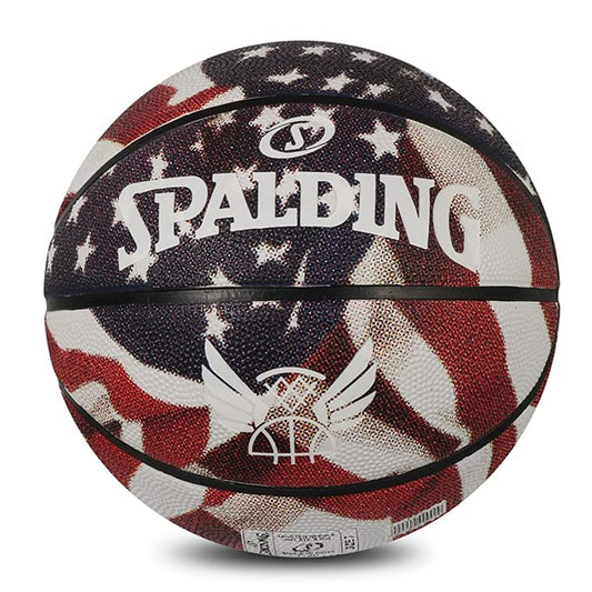 Spalding Star & Strips Basketball ,Multi color, Size 7 - Best Price online Prokicksports.com