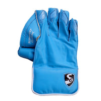SG Supakeep Classic Wicket Keeping Gloves, Blue/White - Best Price online Prokicksports.com