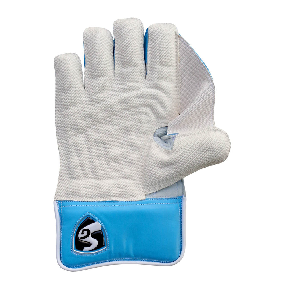 SG Supakeep Classic Wicket Keeping Gloves, Blue/White - Best Price online Prokicksports.com