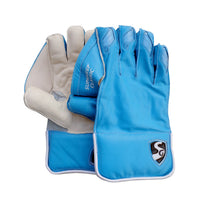 SG Supakeep Classic Wicket Keeping Gloves, Blue/White - Best Price online Prokicksports.com