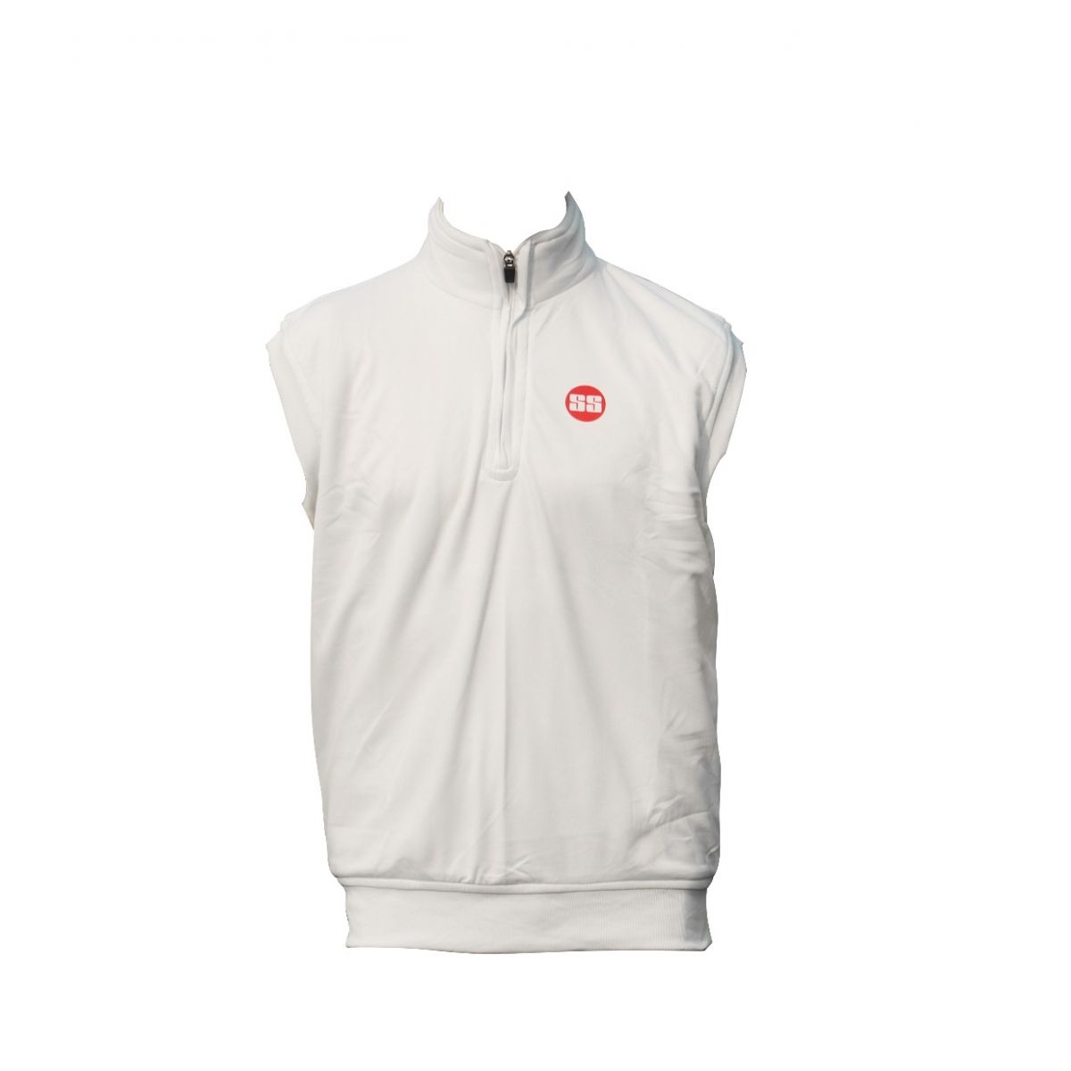 SS Professional Cricket Sleeveless Sweater, White - Best Price online Prokicksports.com