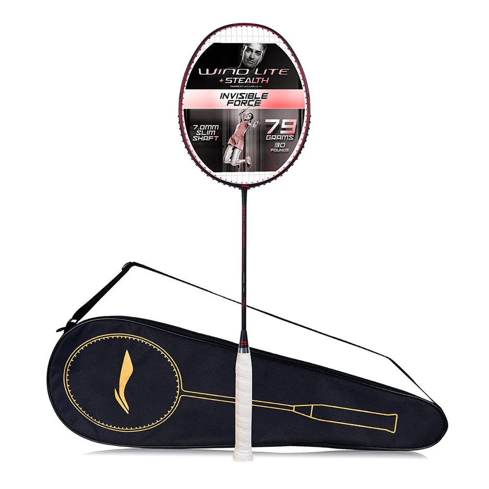 Li-Ning Wind Lite Stealth Strung Badminton Racket - 79 Grams - Best Price online Prokicksports.com