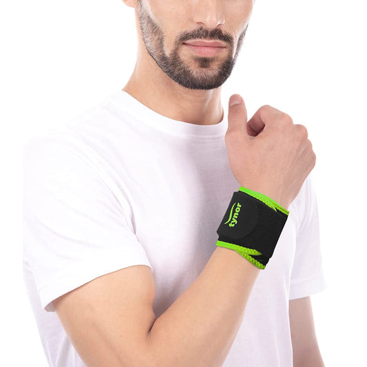 Tynor Wrist Support (Neo), Black/Green - Best Price online Prokicksports.com