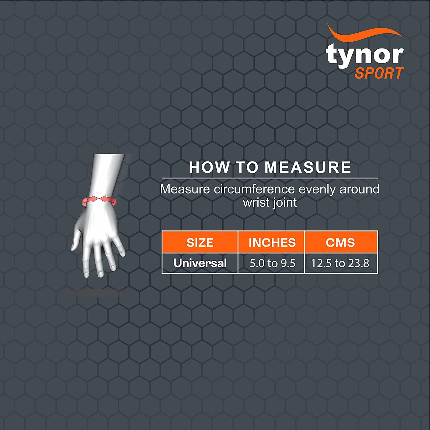 Tynor Wrist Support (Neo), Black/Orange - Best Price online Prokicksports.com