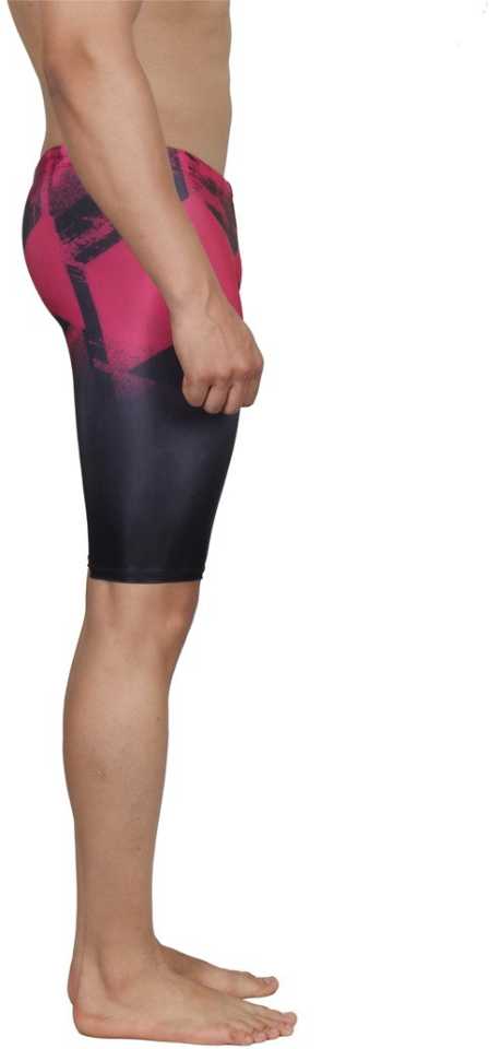 Viva Sports Swimwear Swimming Shorts Jammer for Men, Black/Red - Best Price online Prokicksports.com