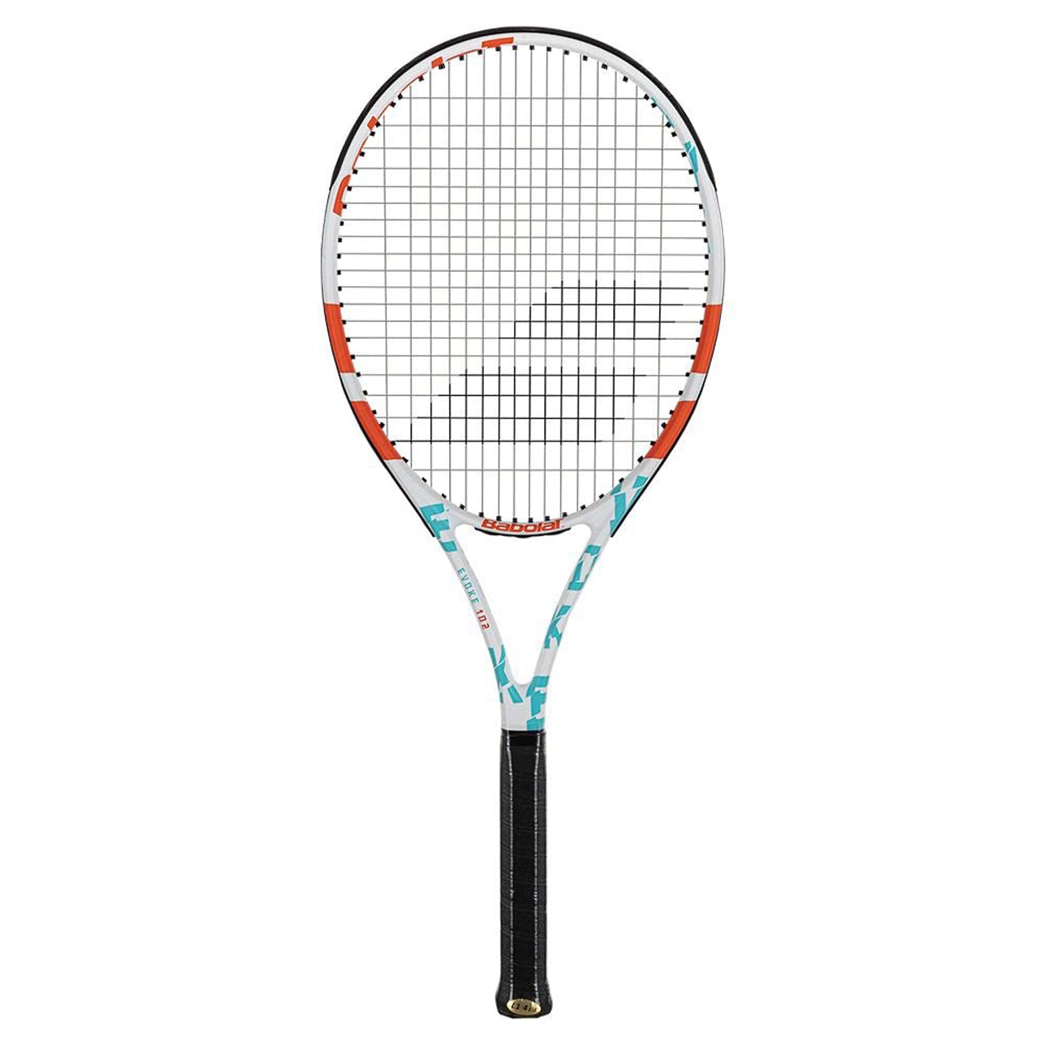 Babolat 1211225 Evoke 102 Strung Tennis Racquet 4 3 8 White Blue