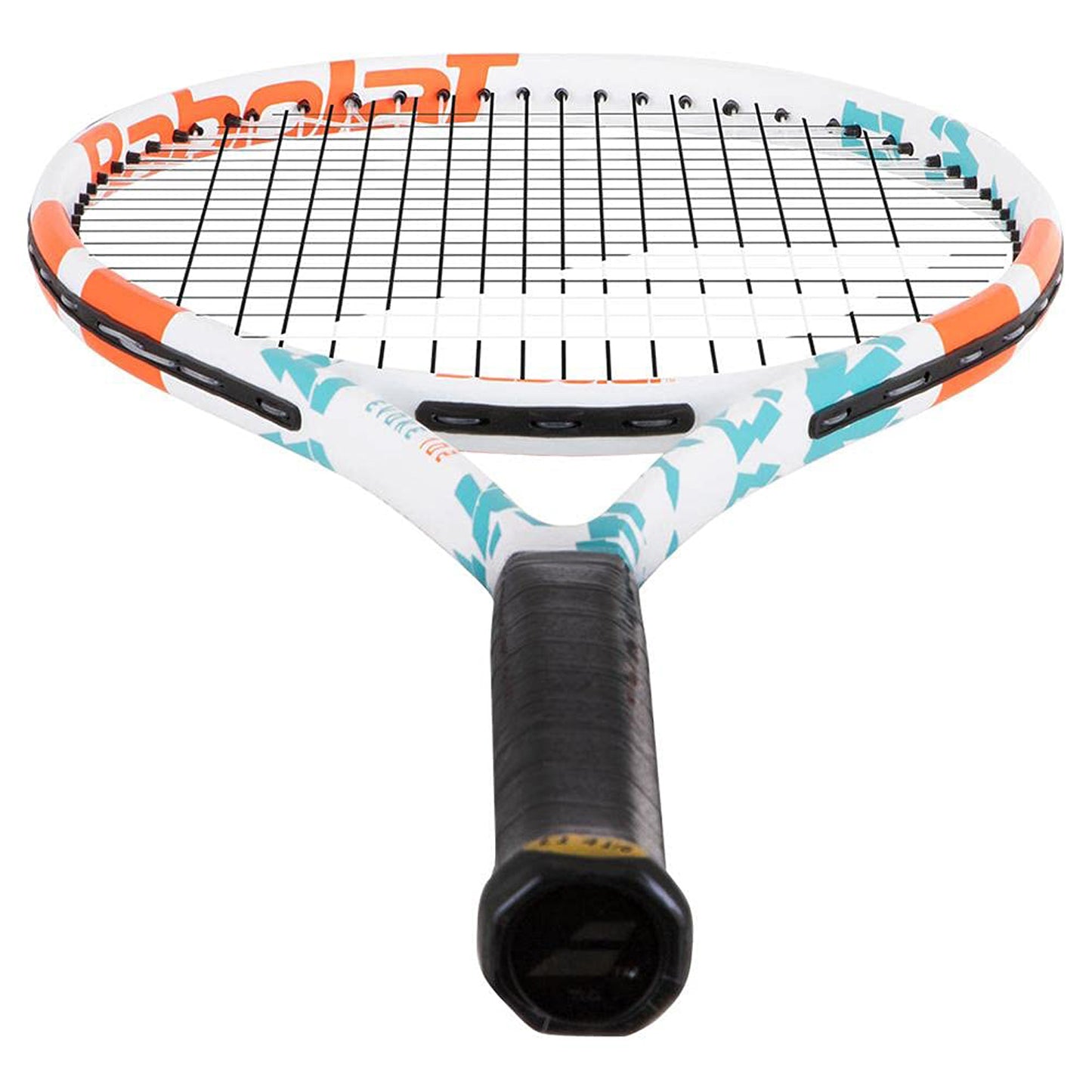Babolat 1211225 Evoke 102 Strung Tennis Racquet 4 3/8, White/Blue/Orange - Best Price online Prokicksports.com