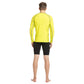 Speedo Long Sleeve Sun Top for Male (Color: Wild Lime/True Navy) - Best Price online Prokicksports.com