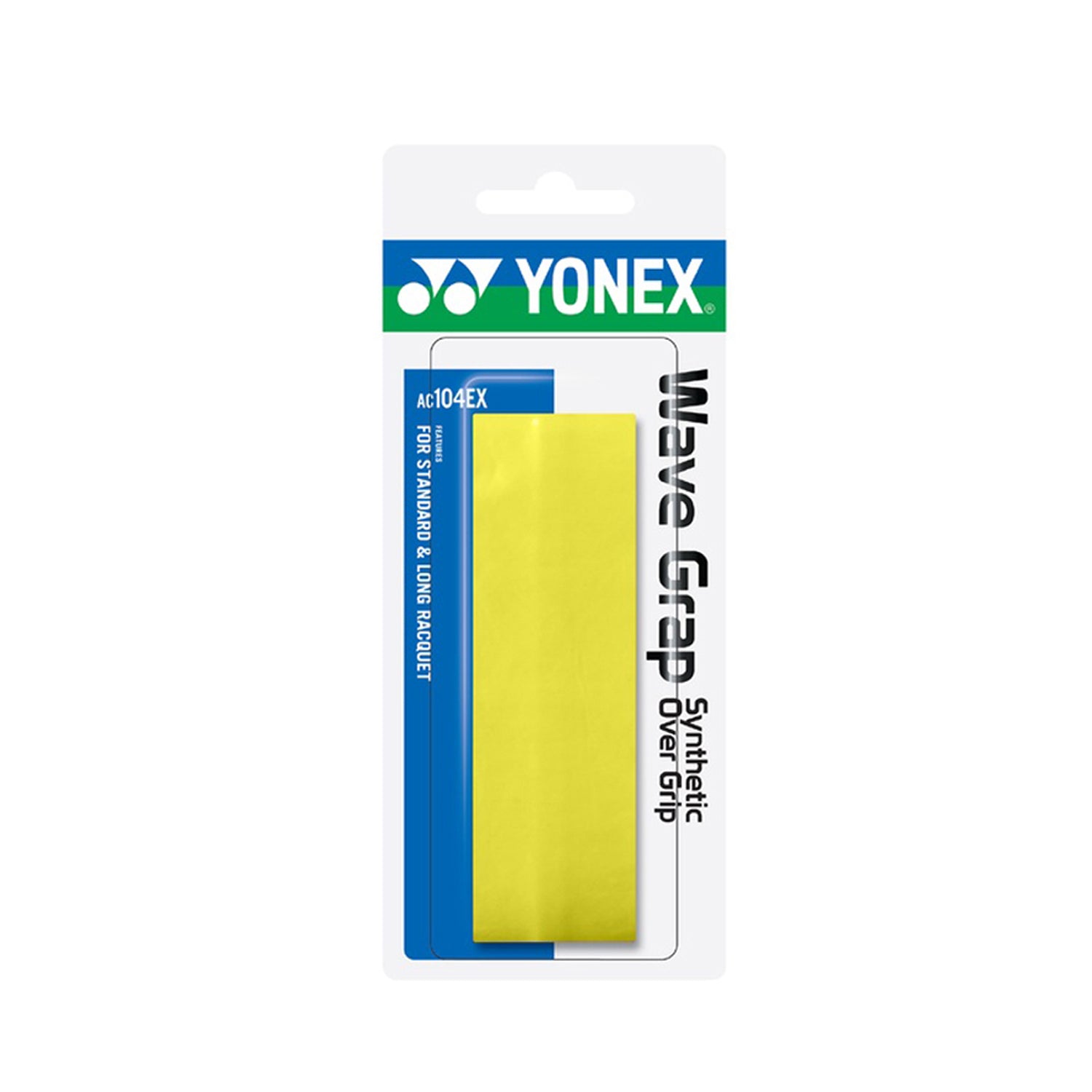 Yonex AC 104 EX Wave Grap Badminton Grip Tape - Yellow (1 Pc) - Best Price online Prokicksports.com
