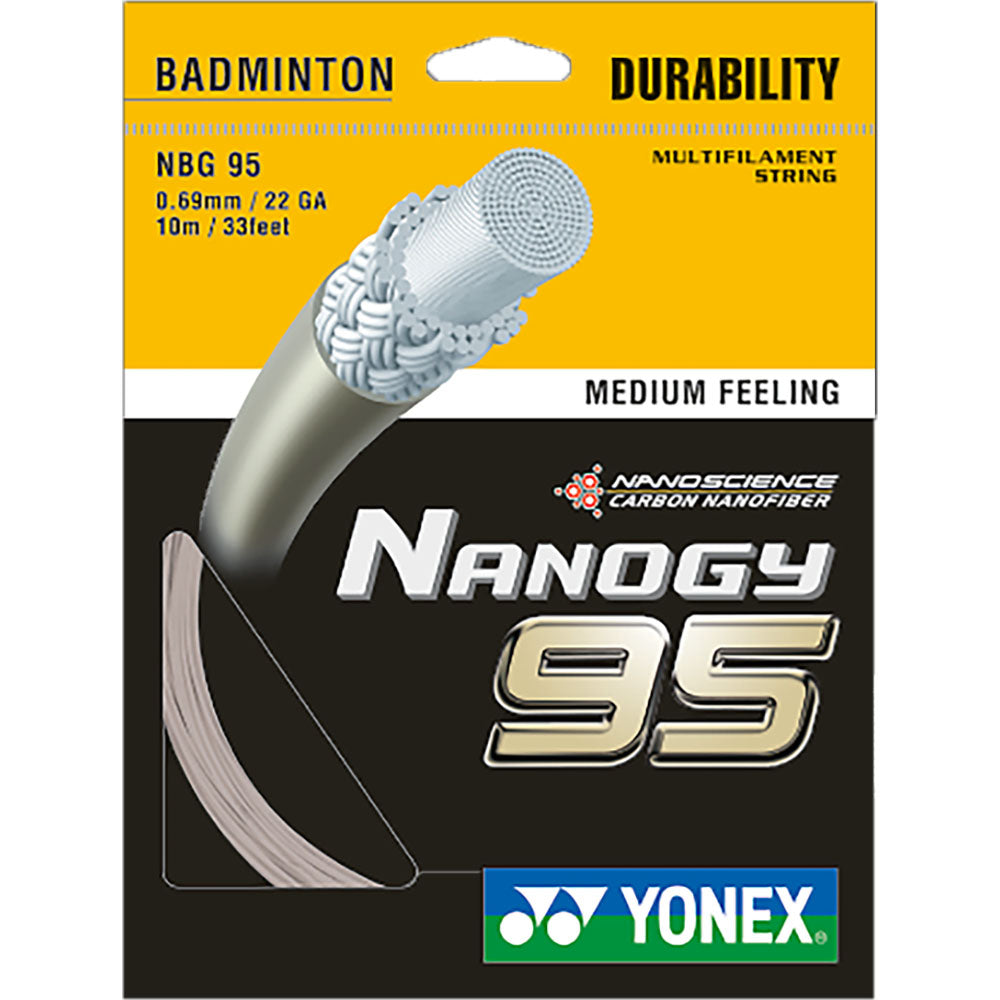Yonex Nanogy 95 Badminton Strings, 0.69mm - Best Price online Prokicksports.com