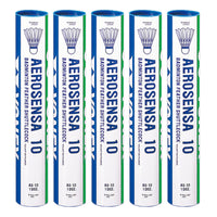 Yonex Aerosensa 10 Badminton Feather Shuttlecock – 12 Pieces (Pack of 5) - Best Price online Prokicksports.com