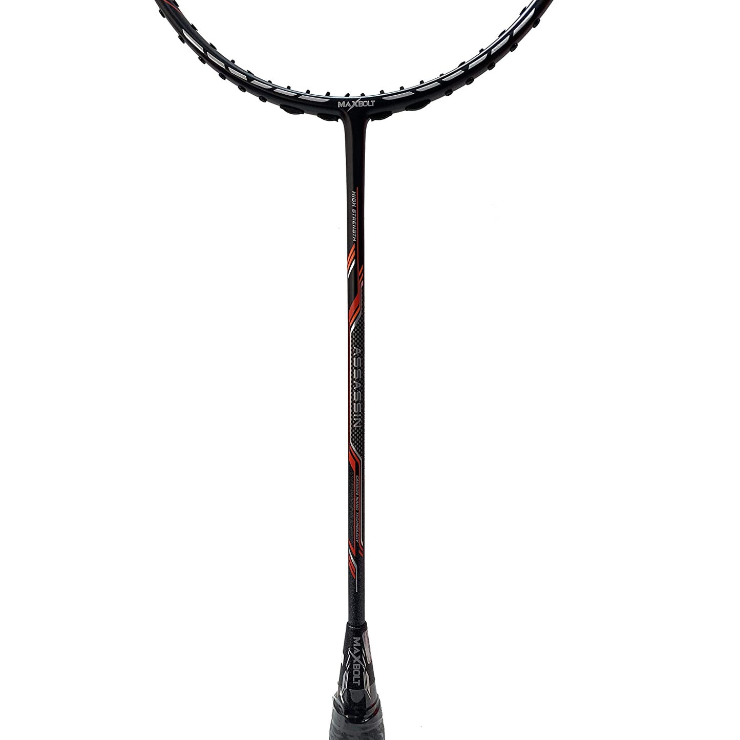 Maxbolt Assassin Unstrung Badminton Racquet, Black/Red - Best Price online Prokicksports.com